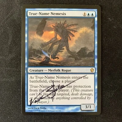 MTG True-Name Nemesis-Artist Signed - Commander 2013 Magic Card 63 - Image 1 of 4