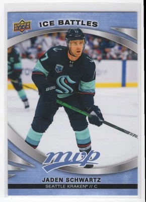 2023-24 Upper Deck MVP Ice Battles Jaden Schwartz Seattle Kraken #55 - Image 1 of 2