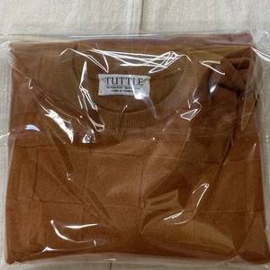 Suéter de Golf Para Hombres De Colección Tuttle Pura Cachemira Escocesa Cuello Redondo Bronce XL Defecto - Imagen 1 de 16