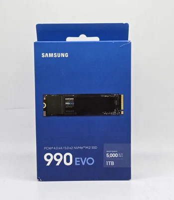 Samsung 990 EVO 1TB M.2 NVMe Gen 4.0 x 4/ 5.0 x 2 SSD MZ-V9E1T0B/AM - Image 1 of 4