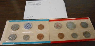 1970 ESTADOS UNIDOS CONJUNTO COMO NUEVO SIN CIRCULAR - Juego de 10 monedas Foto 1 de 4