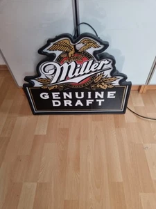 MILLER Genuine Draft. Seltene Vintage Werbeleuchte. - Bild 1 von 5