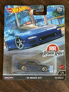 Hot wheels Ronin Run ‘95 Mazda RX7 Blue Premium Car Culture 2022 #1/5 - Picture 1 of 1