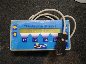 Merkur Profitech 3000 Testgerät, Blaue Service-Tastatur, Gauselmann, ADP - Bild 1 von 2