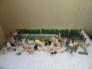 Paquete de animales de granja ELC vintage con setos, cercas y paredes - Imagen 1 de 13