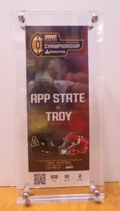 VERY COOL RARE APP STATE V. TROY SBC FOOTBALL CHAMPIONSHIP COMMEMORATIVE TICKET - Picture 1 of 8