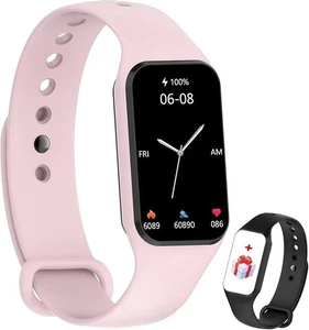 IOWODO Damen Smartwatch R1 Fitnessuhr Aktivitätstracker Herzfrequenz wasserdicht - Bild 1 von 7