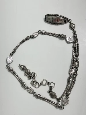  Cinturón de eslabones de cadena de metal tono plata BRIGHTON VINTAGE PARA MUJER   Foto 1 de 4