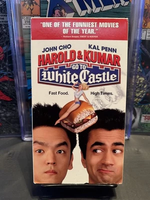 Harold & Kumar Go To White Castle (VHS, 2005) Cult Classic Stoner Comedy - Image 1 of 4