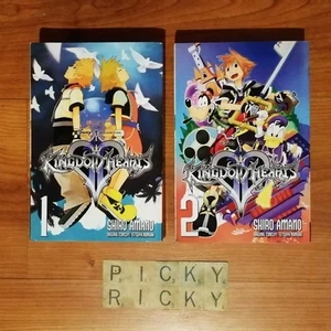 Kingdom Hearts 2 II - Volume 1 & 2 English Manga -Shiro Amano, Yen Press Omnibus - Picture 1 of 8