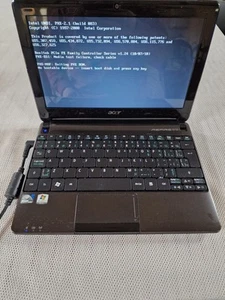 Acer Aspire One Intel Atom 10" Laptop For Parts Or Donor Read Description - Picture 1 of 11
