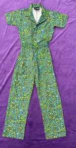 Big Bud Press Moss Blossom Short Sleeve Jumpsuit Size XS - Picture 1 of 16