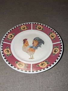 Plato de almuerzo/ensalada Gibson Everyday China Brewster Gallo Sunflower Country 9" - Imagen 1 de 3