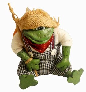 Russ Berrie ~ Mr. Renacuajo Rana Critter ~ Peluche Coleccionable - Imagen 1 de 3