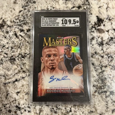 2023-24 Topps Finest Anfernee Hardaway Masters Auto /50 SGC 9.5 Auto 10 Magic - Image 1 of 2