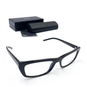 Prada Eyeglasses Black Frames VPR 10X Designer Rectangular Glasses - Picture 1 of 12