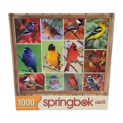 Springbok Puzzle Songbirds 1000 Piece Jigsaw Puzzle 24 x 30" Birds Complete - Image 1 of 4