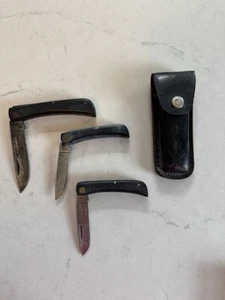 Vintage Case XX 2138 2137 Folding Pocket Knife Lot 3 Knives - Picture 1 of 10