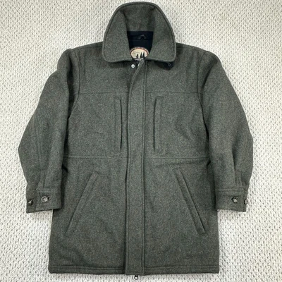 Woolrich Sportsman Collection Chore Coat Mens S Green Wool Hunting Field Jacket - Image 1 of 4
