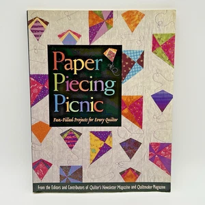 PAPER PIECING PICNIC Quilt Book VINTAGE 2001 90pgs by Quilters Newsletter Staff - Picture 1 of 11