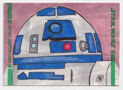 2008 Star Wars Clone Wars Sketch Card R2-D2 Don Pedicini Jr. 1/1 - Image 1 of 2