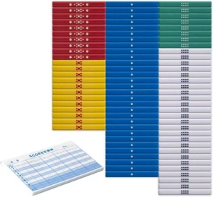 Mahjong Color Point stick full set + 8 steps 100 sheets Spelling score record - Picture 1 of 4