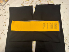 Victoria‘s Secret Pink Sport/Tanz/Freizeit flare Leggings (36/38) gelb/grau