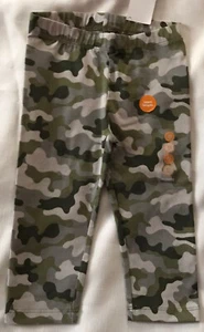 Gymboree Girls Size XS (4) Capri Length Leggings Olive Green Camouflage New - Picture 1 of 4