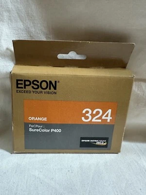 Epson T324920 Orange Ink Cartridge Genuine # T324 920 SureColor P400 - Image 1 of 3