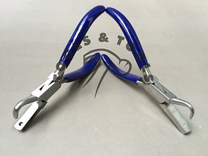 HOCHWERTIGE GRÜBCHENZANGE MIT HAKENBACKE 1 & 3 MM SCHMUCKHERSTELLUNG UMFORMHANDWERK - Bild 1 von 4