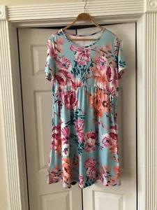 BOUTIQUE Floral Above Knee Dress, Sz XL - Picture 1 of 3