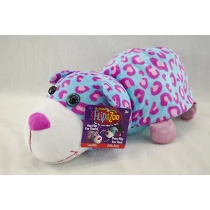 NWT Flipazoo Plush Toy | Carys Kitty & Pebbles Puppy, Pink & Purple, Teal Sequin - Picture 1 of 4