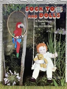 VTG Craft Course Sock Toys & Dolls Patterns Betty Zuizenga Full Size Patterns - Picture 1 of 9