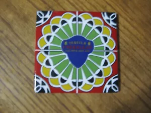 Vintage CORRALEJO TEQUILA Fliese 4x4 SCHÖNE Fliese/Untersetzer - Bild 1 von 2