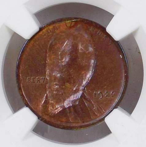 1920 NGC XF Struck Through STRUCK Fragment! 🔴 Lincoln Cent ✅ Ex Rare Wheat 1c ✅ Cover