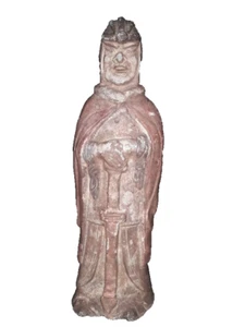 Sui - Figura de oferta de soldado de terracota pintada de la dinastía Tang - Imagen 1 de 12
