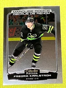 2022-23 O-Pee-Chee Platinum - Marquee Rookies Fredrik Karlstrom #244 (RC) - Picture 1 of 2