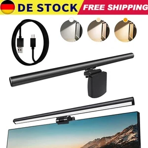 Computer Monitor Lampe LED Dimmbar Schreibtischlampe Bildschirmlampe Touch USB - Bild 1 von 16