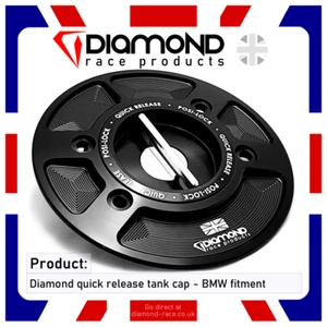 Diamond - Quick Release Fuel Tank Cap - For BMW S1000RR 2011-2012 - Picture 1 of 5