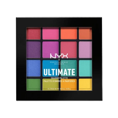 NYX Ultimate Color Palette USP04 Brights 0.02 oz / 0.83g x 16 Pigmented Powder - Image 1 of 4