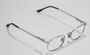 FOSSIL EYEWARE SILVERTONE SPRING-HINGED METAL RX EYEGLASS SUNGLASS  FRAME - Picture 1 of 4