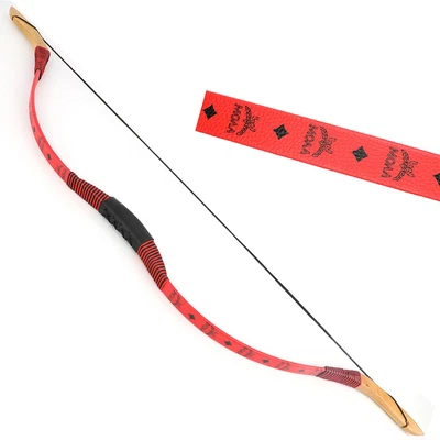 Archery Traditional Recurve Bow 12-50lbs Longbow Mongolia Horse Riding Hunting - Image 1 of 4