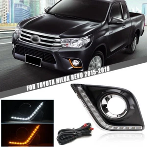 LED Daytime Running Light DRL For Toyota Hilux Revo 2015-2016 - Picture 1 of 7