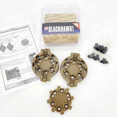 BlackHawk SERPA Quick Disconnect Kit 2-Female/1-Male/Screws 430950CT Coyote Tan - Image 1 of 4