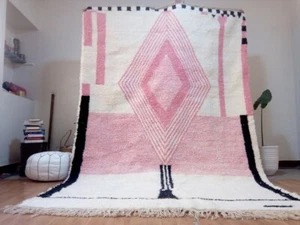 5x8|6x9|8x10|9x12|10x14|12x15|12x18 Moroccan Handmade rug ,Beni ourain style Mor - Picture 1 of 4