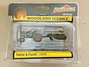 WOODLAND SCENICS 1/87 HO GREEN TRACTOR & PLANTER ITEM # AS 5565 FACTORY SEALED - Picture 1 of 2