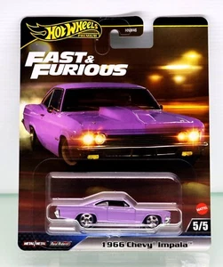 2025 Hot Wheels Premium 1/64 Fast & Furious 1966 Chevy Impala Diecast Car - Picture 1 of 6