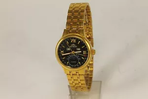 Vintage Ladies ASTRON Moon Phase Tripe Calendar Pointer Date Quartz Wristwatch - Picture 1 of 8