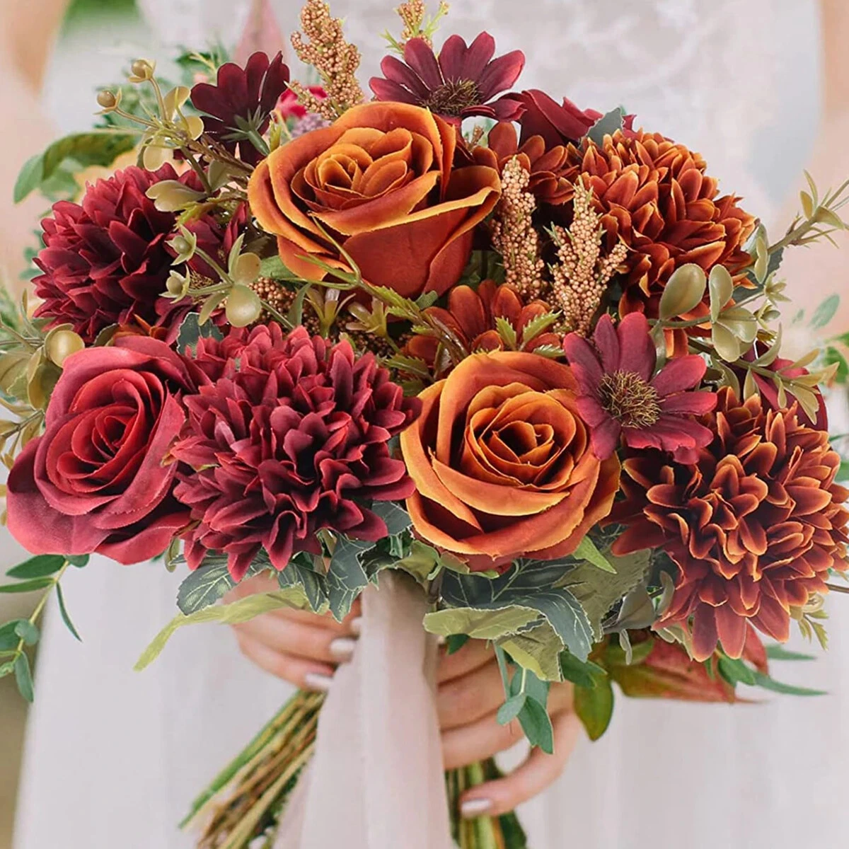 Künstliche Sonnenblumen, 3 Stück, Orange – 66 Cm Lange Stiele, Für Dekoration