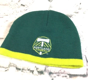 Adidas Portland Timbers Hat Boys Size 4-7 Green Beanie Skull Cap Soccer Fan - Picture 1 of 5
